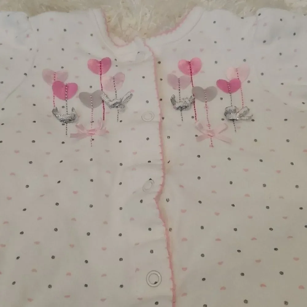 3 month little me footed onsie. NWOT